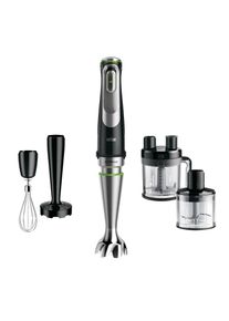 Braun Stabmixer "MultiQuick 9 MQ 9187XLI - 1200W, Stufenlos, Dynamische Klinge", schwarz (schwarz, edelstahl), B:6,8cm H:41cm T:6,8cm, Mixer, Spritzschutz, Extra Mahlklinge, 2 Modi + Pulsfunktion, K&uuml;chenmaschine, Stabmixer