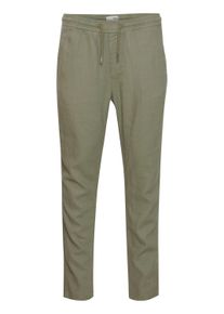 !Solid Leinenhose SOLID "Leinenhose SDTaiz", Herren, Gr. XXL, N-Gr, gr&uuml;n (vetiver), Obermaterial: 58% Leinen LI. 42% Viskose CV., Hosen Leinenhose