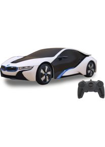 RC-Auto Jamara "BMW I8 1:24 wei&szlig;/gelb 2,4GHz UV Photochromic Serie", gelb (wei&szlig;, gelb), Fernlenkfahrzeuge, KinderB:9cm H:5cm, Kunststoff, RC-Auto, B:9cm H:5cm