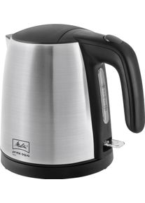 Melitta Wasserkocher "Prime Aqua Mini 1018-07", schwarz (edelstahlfarben, schwarz), B:20,5cm H:19,5cm T:16cm, Wasserkocher, Wasserkocher