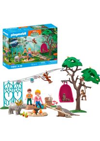 Konstruktions-Spielset Playmobil "Lustige Geburtstagsparty (71855), Animals & Friends", bunt, Spielbausteine, Kinder, Kunststoff, Konstruktions-Spielset, Made in Europe