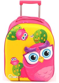 Bayer Chic 2000 Kinderkoffer CHIC2000 "Bouncie, Eule", M&auml;dchen, Gr. B/H/T: 20cm x 40cm x 54cm 26 l, rosa (rosa, grau), Koffer Kinderkoffer