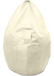 Sitzsack Kinzler "Kimi big", beige (natur), B:75cm H:130cm, Polyester, Sitzs&auml;cke, Sitzsack, Uni Farben, mit Taschen & Tragegriff, Outdoor geeignet, Kinderzimmer