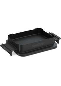 Backeinsatz Tefal "XA7328 OptiGrill", schwarz, B:42cm H:7,7cm T:22,8cm, Aluminiumguss, K&uuml;chenmaschinen-Eins&auml;tze, Backeinsatz, Backschale, kompatibel mit OptiGrill 2in1, antihaftbe. Alu-druckguss