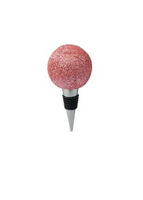 Flaschenverschluss AM Design "Kugel", rosa (rose), B:5cm H:8cm L:5cm, Polyresin, Flaschenverschl&uuml;sse, Flaschenverschluss, 3er Set, 5x9 cm
