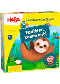 Spielesammlung Haba "Meine ersten Spiele - Faultier, komm mit", bunt, Spiele, Kinder, Holz, Metall, Pappe, Polyester, Spielesammlung