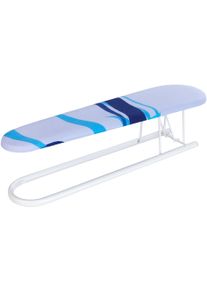 &Auml;rmelbrett Wenko "Modell Wave", bunt (wei&szlig;, bunt), T:14cm, B&uuml;gelbretter, &Auml;rmelbrett, &Auml;rmelb&uuml;gelbrett, praktische B&uuml;gelhilfe mit gepolstertem Dekorbezug
