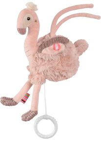 babyFEHN Spieluhr FEHN "Lazy, Crazy & Pink, Flamingo", rosa (rose), Spieluhren, BabyB:12,6cm H:5,8cm L:25,5cm, Pl&uuml;sch, Softvelours, Spieluhr, B:12,6cm H:5,8cm L:25,5cm