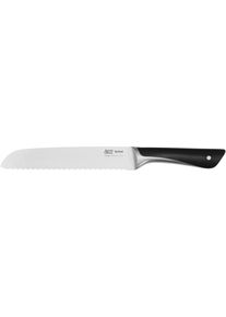 Brotmesser Tefal "Jamie Oliver K26703", grau (schwarz, edelstahlfarben), Klingenl&auml;nge 20cm, Edelstahl, Kochmesser, Brotmesser, hohe Leistung, unverwechselbares Design, widerstandsf&auml;hig/langlebig