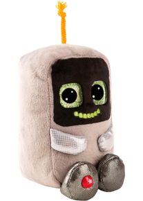 Kuscheltier Nici "Glubschis, Roboter R03-Bot 15 cm schlenkernd", grau, Pl&uuml;schfiguren, KinderB:10cm H:15cm L:9cm, Kuscheltier, B:10cm H:15cm L:9cm