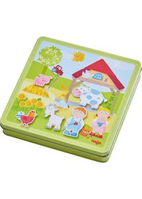 Spiel Haba "Magnetspiel-Box, Peters und Paulines Bauernhof", bunt, Spiele, KinderB:22cm H:4cm T:22cm, Spiel, B:22cm H:4cm T:22cm