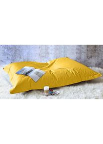 Sitzsack Kinzler "XXL Outdoorf&auml;hig", gelb, B:140cm H:20cm T:180cm, Polyester, Sitzs&auml;cke, Sitzsack, Uni Farben, Outdoor geeignet, ideal im Wohnzimmer & Kinderzimmer