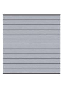 Cl&ocirc;ture PVC bois composite, kit complet TraumGarten CLASSIC amande/anthracite, panneau lamelles, droit, 1,88 m,&agrave; sceller,anthracite,Poteau basique