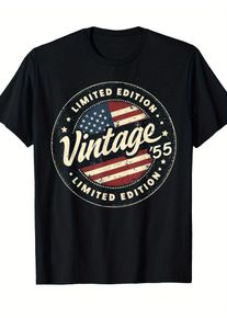 A 70th birthday gift for a man born in 1955 - a T-shirt with the number 70 printed on it