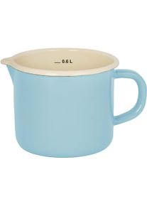 Kr&uuml;ger Milchtopf KR&Uuml;GER "Sylt", blau (pastell, blau), B:10cm H:9,5cm L:14,5cm &Oslash;:10cm, T&ouml;pfe, Milchtopf, Induktion
