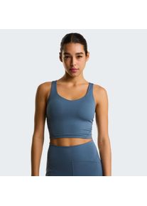 Sport-BH The North Face "W JAIDA LONG LINE BRA", Damen, Gr. XXL, N-Gr, granite grau, Obermaterial: 70% Polyester, 30% Elasthan, BHs Sport-BH, f&uuml;r sportliche Aktivit&auml;ten, f&uuml;r Fitness, Klettern und Wandern