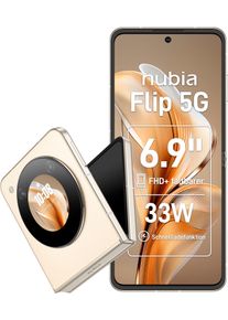 NUBIA Smartphone "nubia Flip 5G", gold, 256 GB, Mobiltelefone, Smartphone