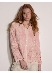 Klassische Bluse Apricot "Bluse", Damen, Gr. S (36), pink, gewebt, Obermaterial: 70% Viskose CV. 30% Polyester PES., gebl&uuml;mt, normal, Blusen Klassische Bluse, mit Stickerei