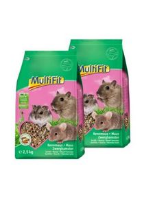 MultiFit Aliment pour Rongeurs : souris, gerbilles et hamsters nains 2x2,5 kg