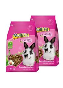MultiFit Luzerne pour lapins nains 2x2,5 kg