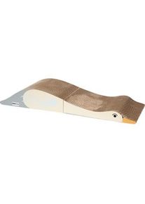 AniOne griffoir en carton cygne d&eacute;pliable