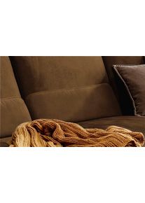 Sofakissen W.Schillig "run", braun (chocolate s37), B:82cm H:20cm T:8cm, Stoff S37 (100% Polyester);ROHLEDER Chenille-Flachgewebe Q2 W77 (68% Polyacryl, 32% Polyester);Stoff S37 (100% Polyester), Polsterauflagen, Sofakissen, Nierenkissen, Breite 82 cm