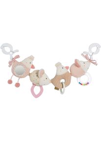 babyFEHN Kinderwagenkette FEHN "feehnLAND", rosa (rose, beige), Greifspielzeug, BabyH:16cm L:40cm, Jersey, Nicki, Pl&uuml;sch, Stoff, Kinderwagenkette, H:16cm L:40cm
