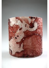Windlicht AM Design "aus Glas", rot, B:10cm H:11cm, Glas, Kerzenhalter, Windlicht, 3er Set, BxH: 10x11 cm