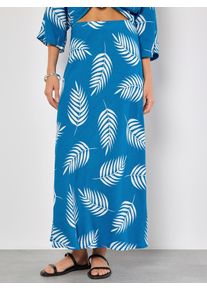 Maxirock Apricot "Rock", Damen, Gr. L (40), blau, Obermaterial: 88% Viskose CV. 12% Leinen LI., R&ouml;cke Maxirock