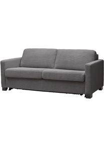 Schlafsofa Home Affaire "Vionelle, 2-Sitzer mit Kaltschaummatratze nach Wahl, Breite 166 cm", schwarz, grau, B:166cm H:81cm T:98cm, 88% Polyester, 12% Polyacryl, Sofas, Schlafsofa, Dauerschl&auml;fer mit wahlweise Standard- oder Premium-Matratze