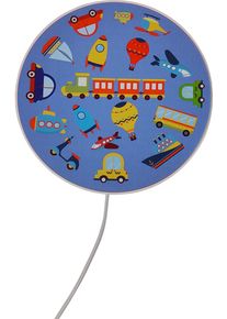 Niermann Wandleuchte "Fahrzeuge, Kinderlame, Kinderzimmer", bunt (mehrfarbig), 1, &Oslash; 25cm H: 8cm, 1 Stk., Leuchten, Die Wandleuchte ist mit einem Eurostecker ausgestattet, Wandleuchte