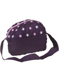 Bayer Chic 2000 Puppen Wickeltasche CHIC2000 "Jeans Grey", lila (stars lila), Puppenausstattungen, KinderB:29cm H:22cm T:9cm, Polyester, Puppen Wickeltasche, B:29cm H:22cm T:9cm