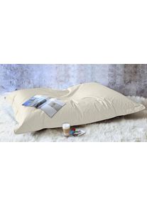 Sitzsack Kinzler "Sylt", beige (natur), B:130cm H:15cm, Baumwolle, Sitzs&auml;cke, Sitzsack, Uni Farben, Bezug aus Baumwolle, ideal im Wohnzimmer & Kinderzimmer