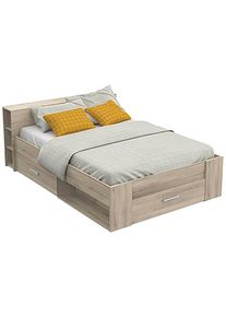 Bettgestell Demeyere Group "Pocket", kronberg eich, B:150,1cm H:74,3cm L:226,9cm, Betten, Bettgestell