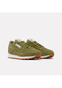 Sneaker Reebok CLASSIC "CLASSIC LEATHER", Damen, Gr. 42, gr&uuml;n (gritgr&uuml;n, chalk, gum), Leder, Schuhe Sneaker