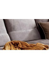 Sofakissen W.Schillig "run", braun (mocca s37), B:82cm H:20cm T:8cm, Stoff S37 (100% Polyester);ROHLEDER Chenille-Flachgewebe Q2 W77 (68% Polyacryl, 32% Polyester);Stoff S37 (100% Polyester), Polsterauflagen, Sofakissen, Nierenkissen, Breite 82 cm
