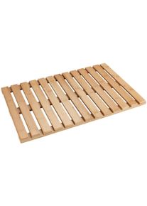 Badematte Wenko, beige (natur), H:10mm, Bambus, Badematten, Badematte