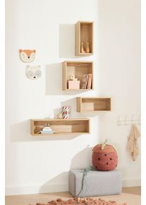Wandregal Paidi "Wandbox Breit", braun (eiche, montana), B:70cm H:18,5cm T:18,7cm, Holzwerkstoff, Regale, Wandregal, viele Farbvarianten