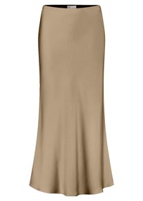 Satinrock Vera Mont "Satinrock wadenlang", Damen, Gr. 38, beige (turf), Einsatz: 100% Polyester PES., R&ouml;cke Satinrock