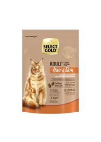 SELECT GOLD Hair & Skin Croquettes Chat Adulte Saumon et volaille 300 g