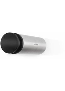 Wandt&uuml;rstopper Blomus "ENTRA", silber (silberfarben, schwarz), B:2,5cm H:8cm T:2,5cm &Oslash;:2,5cm, Edelstahl, T&uuml;rstopper, Wandt&uuml;rstopper
