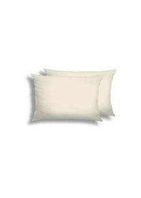 Kissenbez&uuml;ge Florella "DELUXE Zwirn Jersey, 100% Baumwolle", beige (alabaster), B:40cm L:60cm, Jersey, Obermaterial: 100% Baumwolle CO., Bettlaken, Kissenbez&uuml;ge