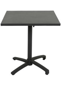 Gartentisch Garden Pleasure "TREVISO", grau (anthrazit, anthrazit, anthrazit), H:74cm, Aluminium, Tische, Gartentisch, klappbar