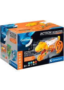 Modellbausatz Clementoni "Galileo Robotics, Action Roboter Runner", orange, Modellbaus&auml;tze, Kinder, Kunststoff, Modellbausatz