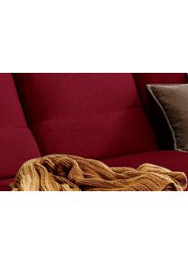 Sofakissen W.Schillig "run", rot (merlot w82), B:82cm H:20cm T:8cm, Flachgewebe W82 Q2 (74% Polyacryl, 26% Polyester), Polsterauflagen, Sofakissen, Nierenkissen, Breite 82 cm
