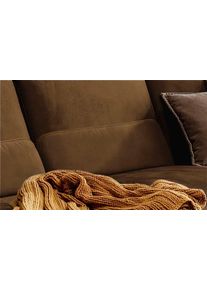 Sofakissen W.Schillig "run", braun (chocolate s37), B:72cm H:20cm T:8cm, Stoff S37 (100% Polyester);ROHLEDER Chenille-Flachgewebe Q2 W77 (68% Polyacryl, 32% Polyester);Stoff S37 (100% Polyester), Polsterauflagen, Sofakissen, Nierenkissen, Breite 72 cm