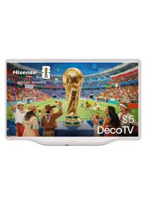 HISENSE QLED-Fernseher "32S5Q", Energieeffizienz: E, wei&szlig;, 32 &Prime;, Fernseher, 2K FHD Deco TV, QLED-Fernseher