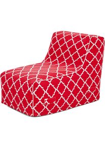 Loungesessel Jahnke "AIR LOUNGE", rot (rot mosaic), B:60cm H:70cm T:90cm, Sessel, Loungesessel, aufblasbar, Indoor & Outdoor, 60 cm Sitztiefe