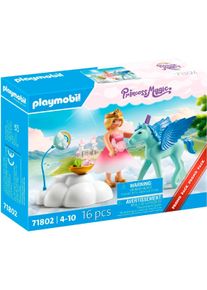 Konstruktions-Spielset Playmobil "Pegasus-Geburtstag (71802), Playmobil Magic", bunt, Spielbausteine, Kinder, Kunststoff, Konstruktions-Spielset, Made in Europe