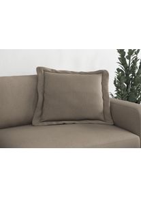 Sofakissen Trendmanufaktur "Bourbon", braun (schlamm), B:70cm H:12cm T:70cm, Stoff, Polsterauflagen, Sofakissen, modernes Flatkissen 70x70 cm, in trendigem Cord erh&auml;ltlich, universal